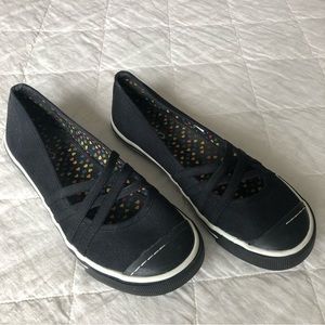 Aldo black canvas shoes